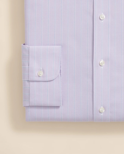 Stretch Supima® Cotton Non-Iron Royal Oxford Ainsley Collar, Striped Dress Shirt, image 4