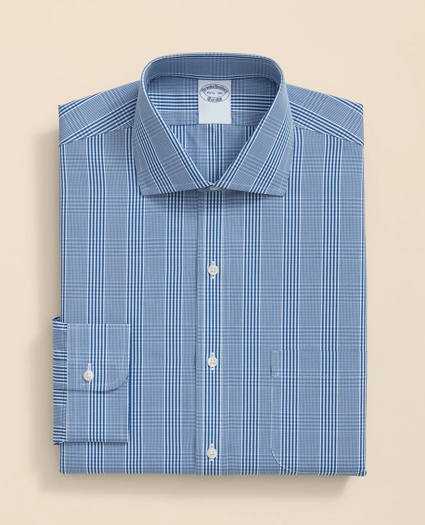 Pure Supima® Cotton Regular-Finish, English Spread Collar Glen Plaid Dress Shirt, image 3