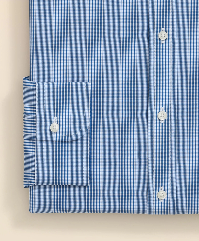 Pure Supima® Cotton Regular-Finish, English Spread Collar Glen Plaid Dress Shirt, image 4