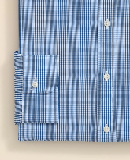 Pure Supima® Cotton Regular-Finish, English Spread Collar Glen Plaid Dress Shirt, image 4