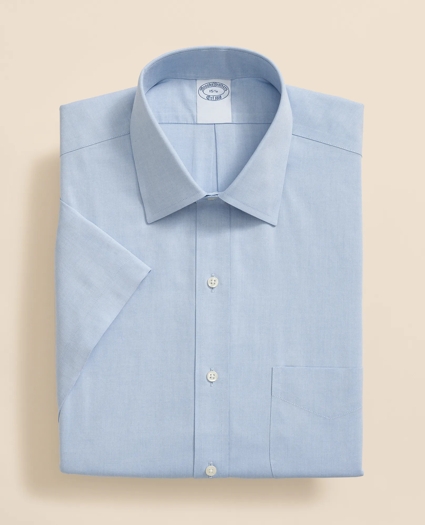 Stretch Supima&reg; Cotton Non-Iron Ainsley Collar, Short-Sleeve Dress Shirt, image 2