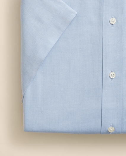 Stretch Supima&reg; Cotton Non-Iron Ainsley Collar, Short-Sleeve Dress Shirt, image 3