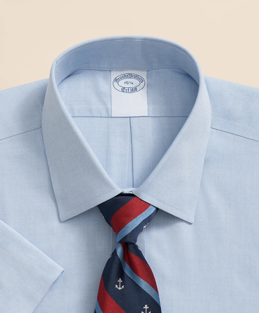 Stretch Supima&reg; Cotton Non-Iron Ainsley Collar, Short-Sleeve Dress Shirt, image 4
