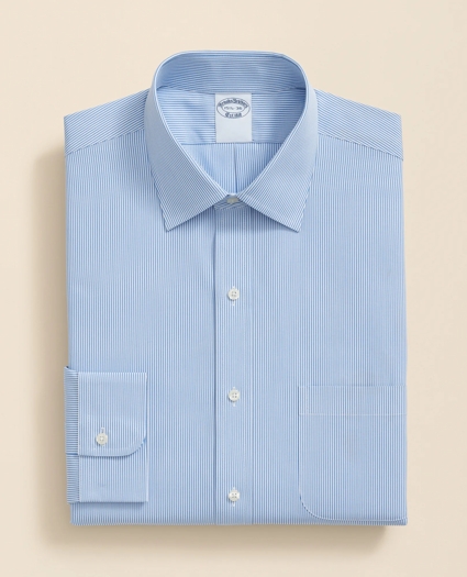 Pure Supima® Cotton Regular-Finish Ainsley Collar, Mini Stripe Dress Shirt, image 3