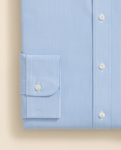 Pure Supima® Cotton Regular-Finish Ainsley Collar, Mini Stripe Dress Shirt, image 4