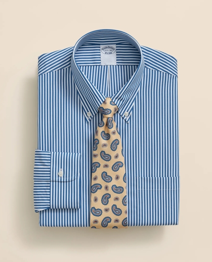 Pure Supima&reg; Cotton Regular-Finish Polo Button Down Collar, Candy Stripe Dress Shirt, image 1