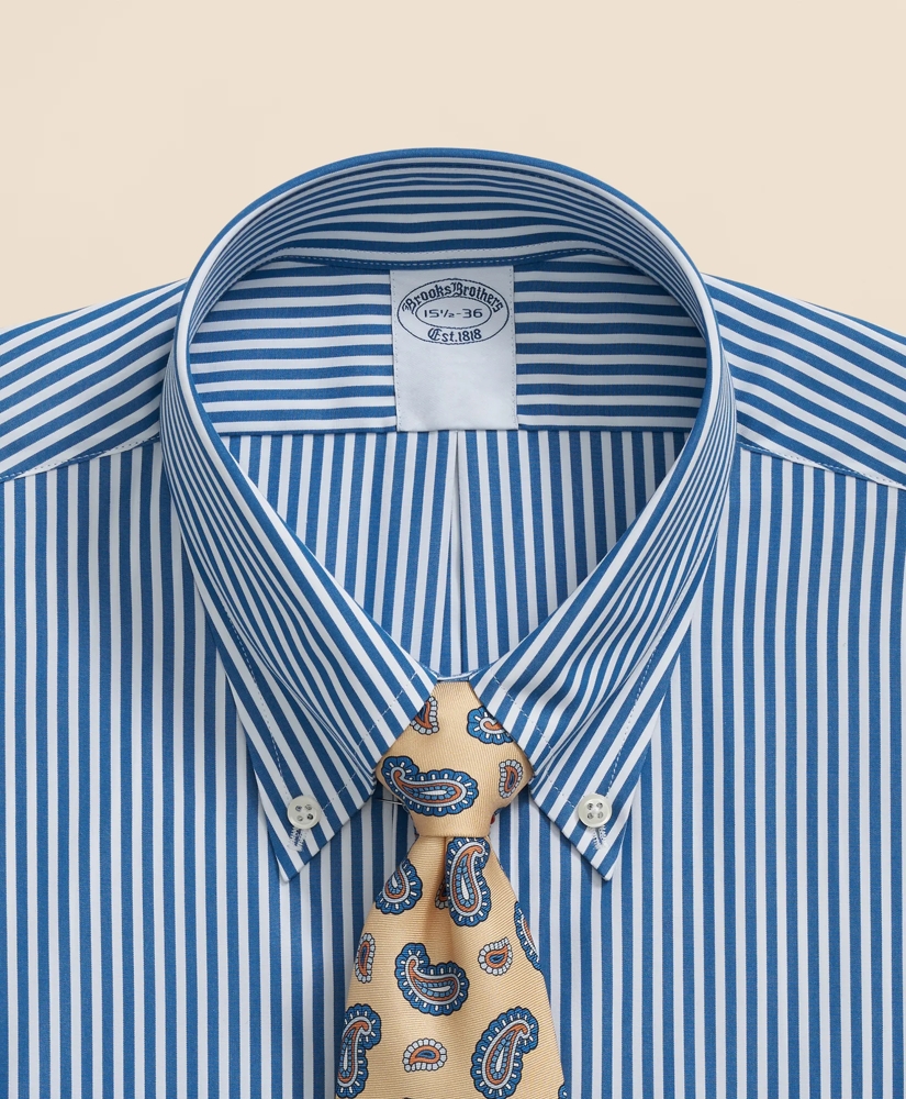 Pure Supima&reg; Cotton Regular-Finish Polo Button Down Collar, Candy Stripe Dress Shirt, image 4