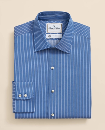 Brooks Brothers x Thomas Mason® Cotton Poplin Ainsley Collar, Striped Dress Shirt, image 6