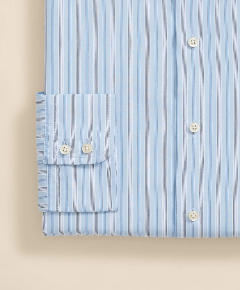 Brooks Brothers x Thomas Mason® Cotton Poplin Ainsley Collar, Multi Stripe Dress Shirt, image 4