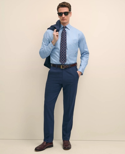 Egyptian Cotton Broadcloth Ainsley Collar, Ground Stripe Dress Shirt, image 2