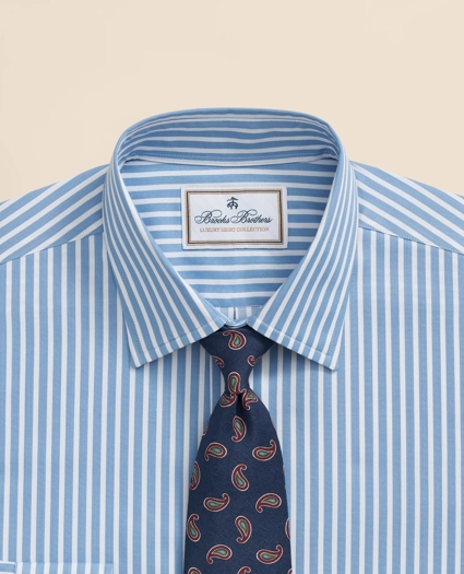 Egyptian Cotton Broadcloth Ainsley Collar, Ground Stripe Dress Shirt, image 5