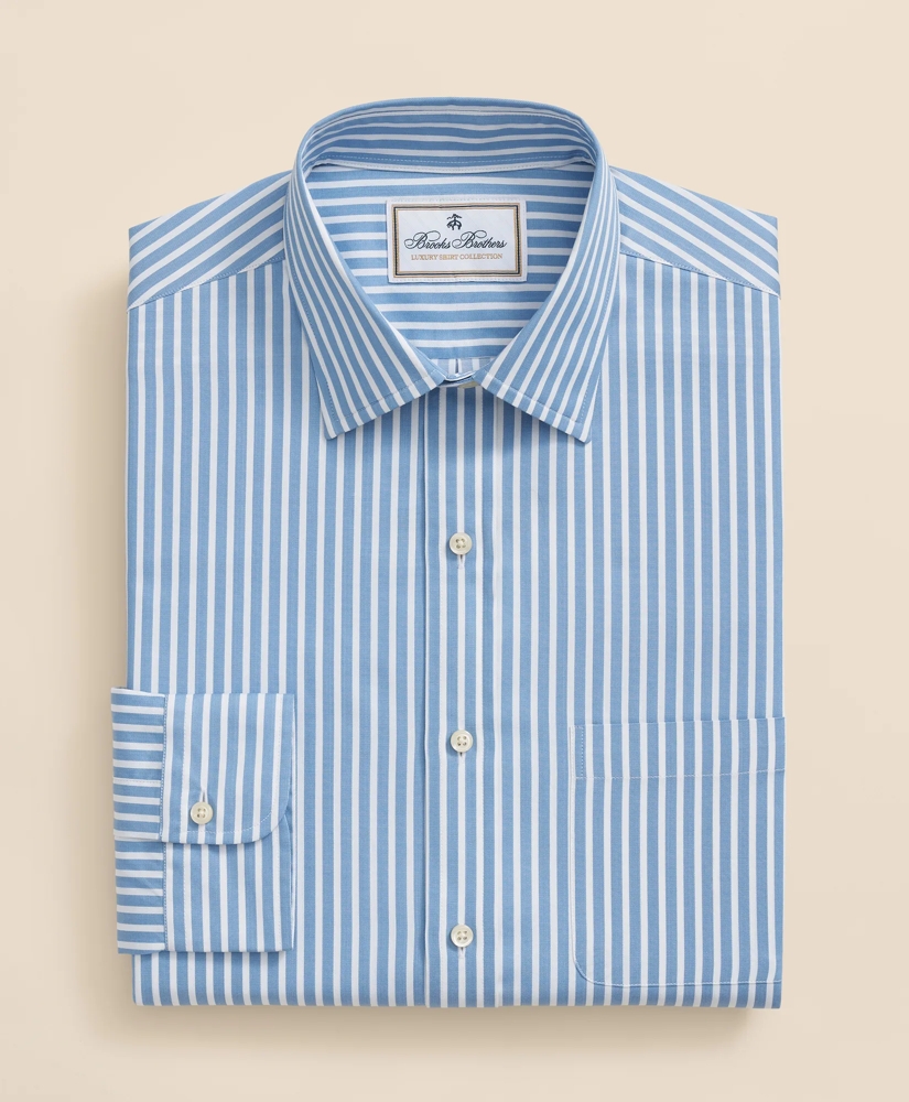 Egyptian Cotton Broadcloth Ainsley Collar, Ground Stripe Dress Shirt, image 6