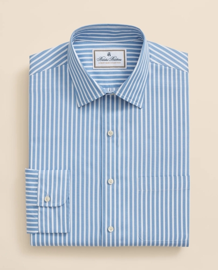 Egyptian Cotton Broadcloth Ainsley Collar, Ground Stripe Dress Shirt, image 6