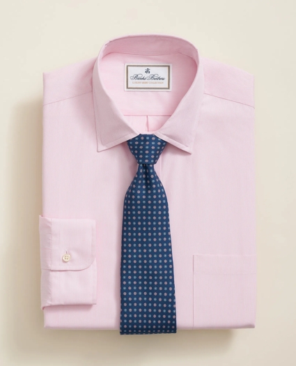 Egyptian Cotton Twill Ainsley Collar, Hairline Stripe Dress Shirt, image 1