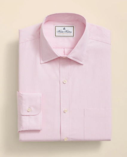 Egyptian Cotton Twill Ainsley Collar, Hairline Stripe Dress Shirt, image 3