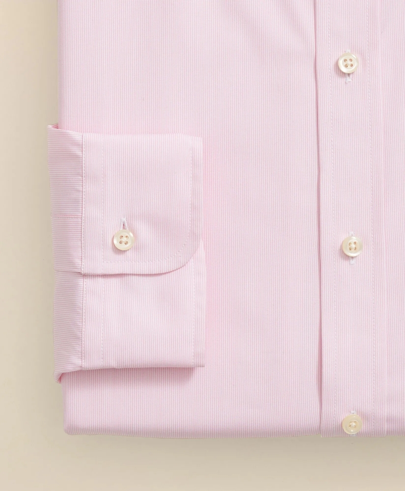 Egyptian Cotton Twill Ainsley Collar, Hairline Stripe Dress Shirt, image 4