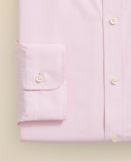 Egyptian Cotton Twill Ainsley Collar, Hairline Stripe Dress Shirt, image 4