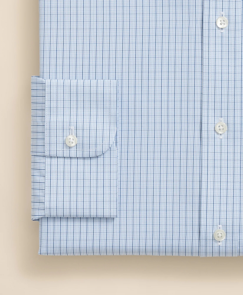Pure Supima® Cotton Regular-Finish, Polo Button-Down Collar Grid Check Dress Shirt, image 4