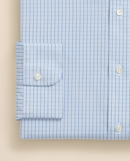 Pure Supima® Cotton Regular-Finish, Polo Button-Down Collar Grid Check Dress Shirt, image 4