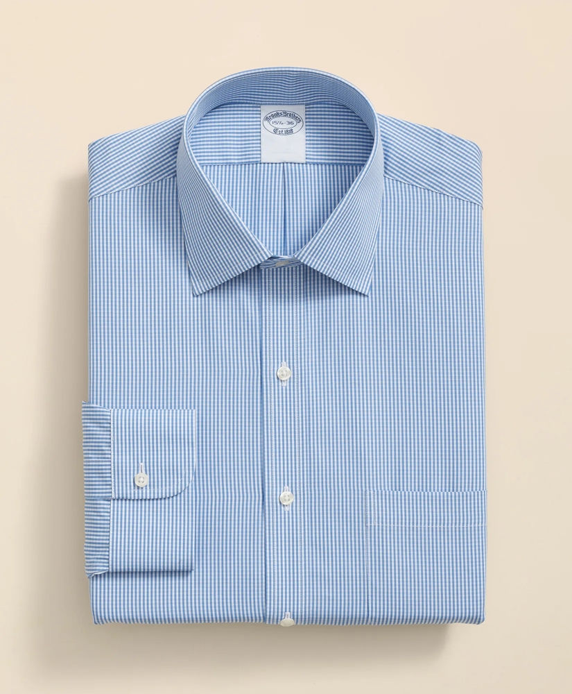 Pure Supima&reg; Cotton Regular-Finish, Ainsley Collar Micro Check Dress Shirt, image 2