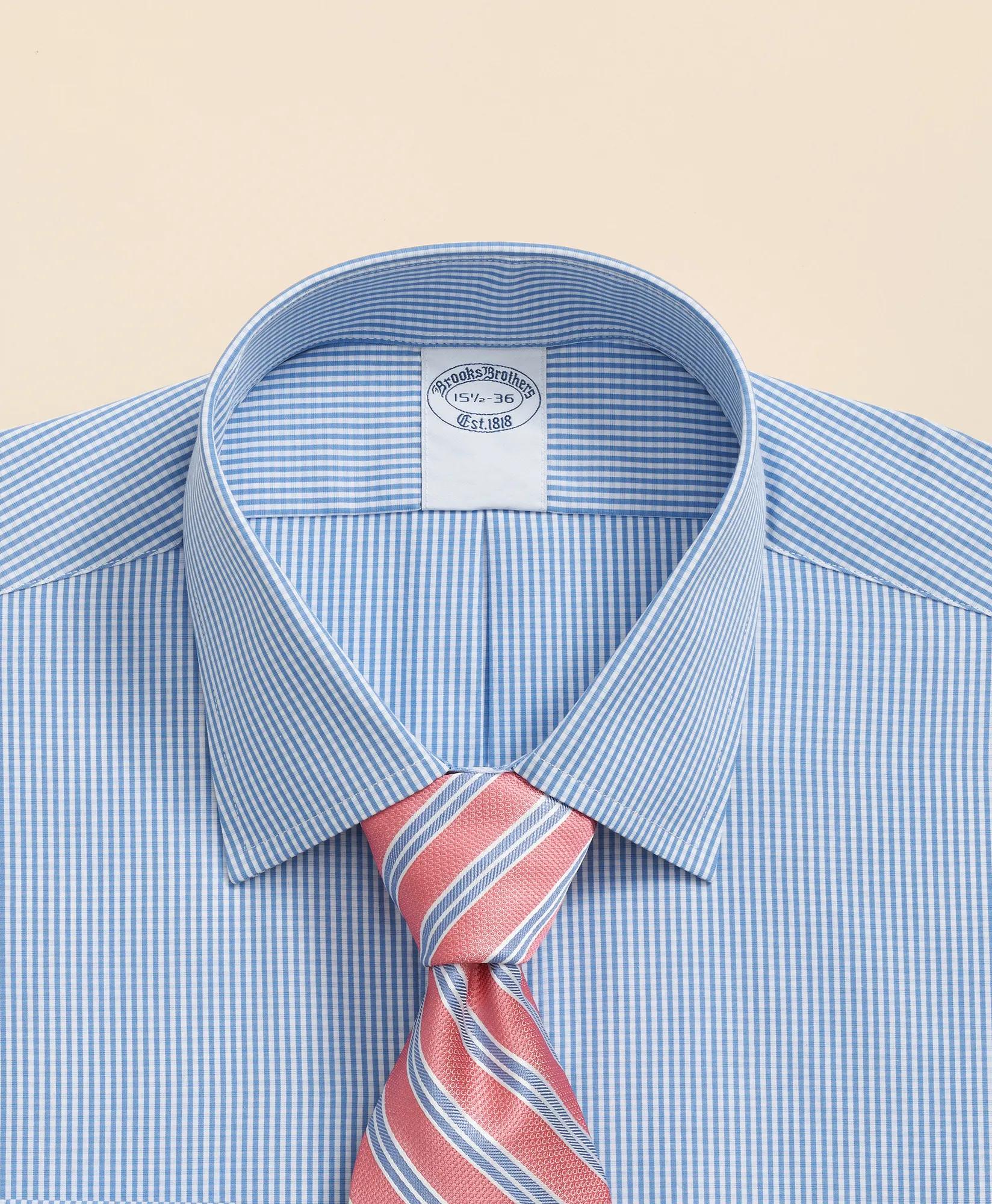 Pure Supima Cotton Regular-Finish, Ainsley Collar Micro Check Dress Shirt