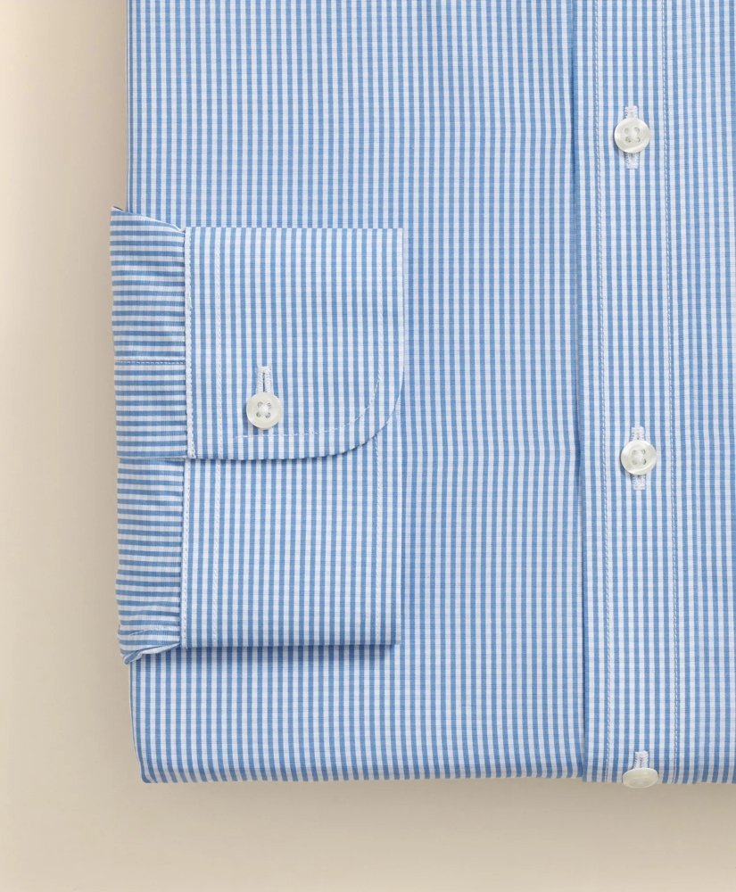 Pure Supima&reg; Cotton Regular-Finish, Ainsley Collar Micro Check Dress Shirt, image 3