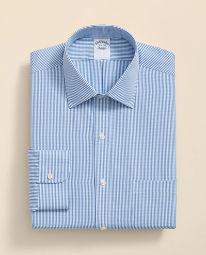 Pure Supima® Cotton Regular-Finish, Ainsley Collar Micro Check Dress Shirt, image 3