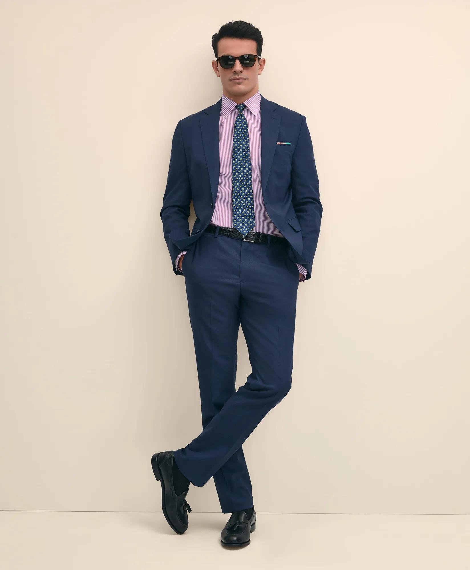 Pure Supima Cotton Regular-Finish, Ainsley Collar Striped Dress Shirt