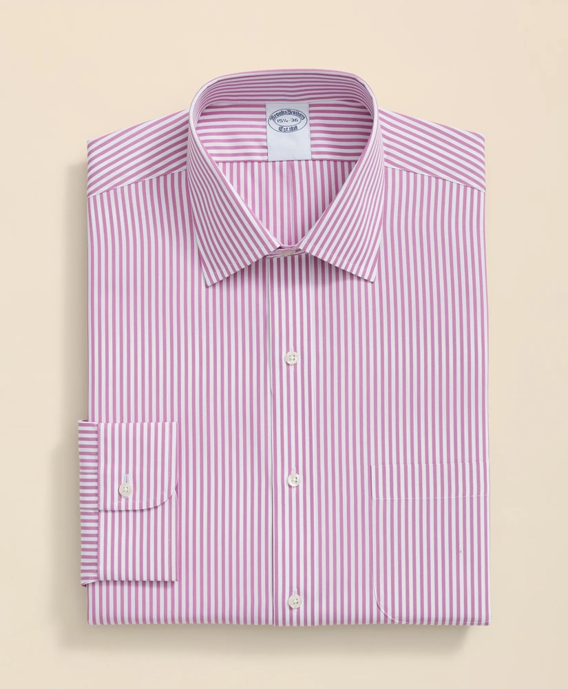 Pure Supima® Cotton Regular-Finish, Ainsley Collar Striped Dress Shirt, image 4