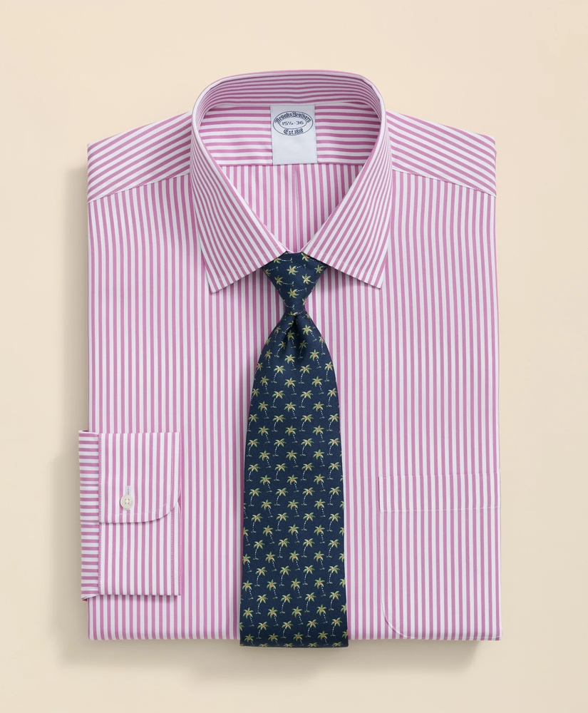 Pure Supima® Cotton Regular-Finish, Ainsley Collar Striped Dress Shirt, image 7