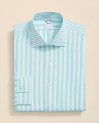 Pure Supima® Cotton Regular-Finish, English Spread Collar Striped Dress Shirt, image 3