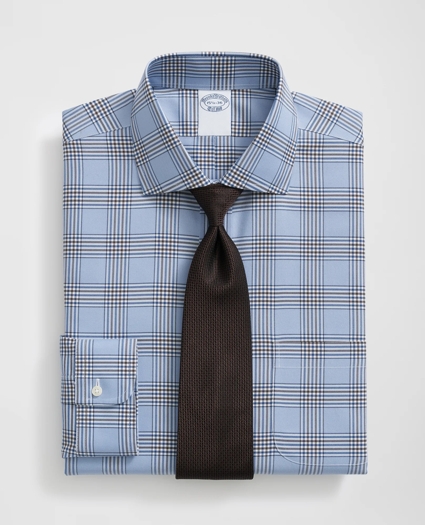 Stretch Supima® Cotton Non-Iron English Spread Collar, Bold Plaid Dress Shirt, image 1