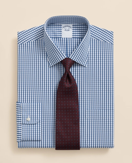 Pure Supima® Cotton Regular-Finish Ainsley Collar, Check Dress Shirt, image 1