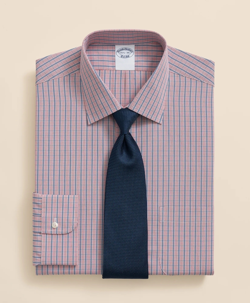 Pure Supima<sup>®</sup> Cotton Regular-Finish Ainsley Collar, Ground Check Dress Shirt
