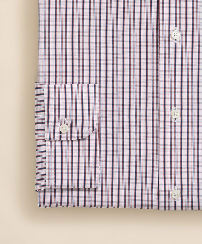 Pure Supima® Cotton Regular-Finish English Spread Collar, Micro Check Dress Shirt, image 4