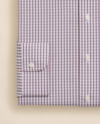 Pure Supima® Cotton Regular-Finish English Spread Collar, Micro Check Dress Shirt, image 4