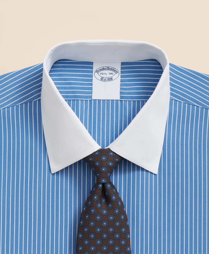Pure Supima® Cotton Regular-Finish Ainsley Collar, Ground Stripe Dress Shirt, image 2