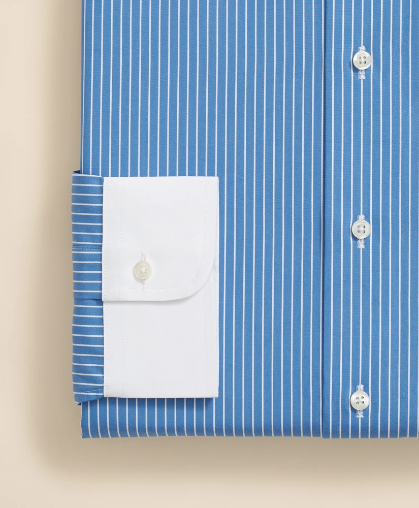 Pure Supima® Cotton Regular-Finish Ainsley Collar, Ground Stripe Dress Shirt, image 4