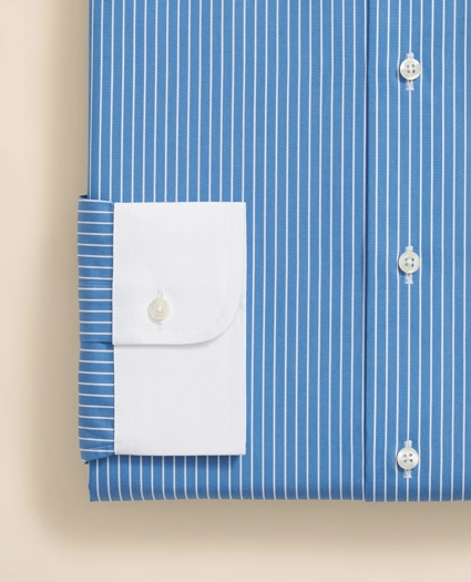 Pure Supima® Cotton Regular-Finish Ainsley Collar, Ground Stripe Dress Shirt, image 4
