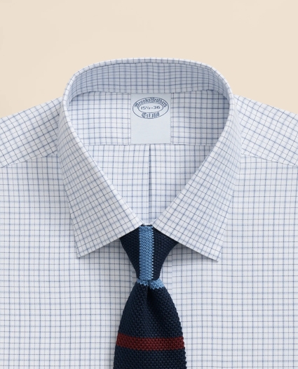 Brooks Brothers Explorer Collection Non-Iron Twill Ainsley Collar Windowpane, Dress Shirt, image 2