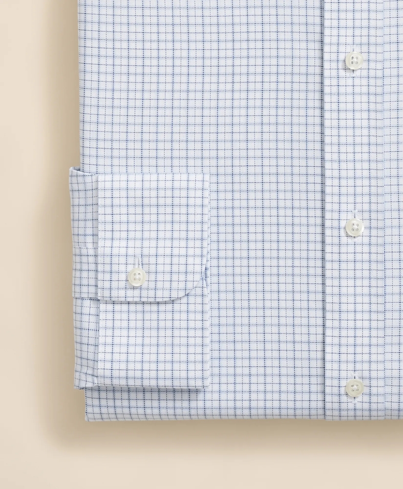 Brooks Brothers Explorer Collection Non-Iron Twill Ainsley Collar Windowpane, Dress Shirt, image 4