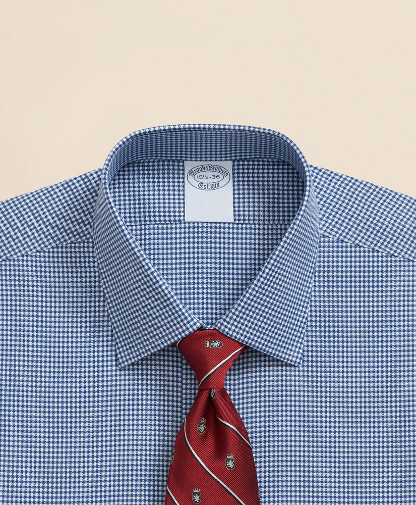 Brooks Brothers Explorer Collection Non-Iron Twill Ainsley Collar Gingham, Dress Shirt, image 2