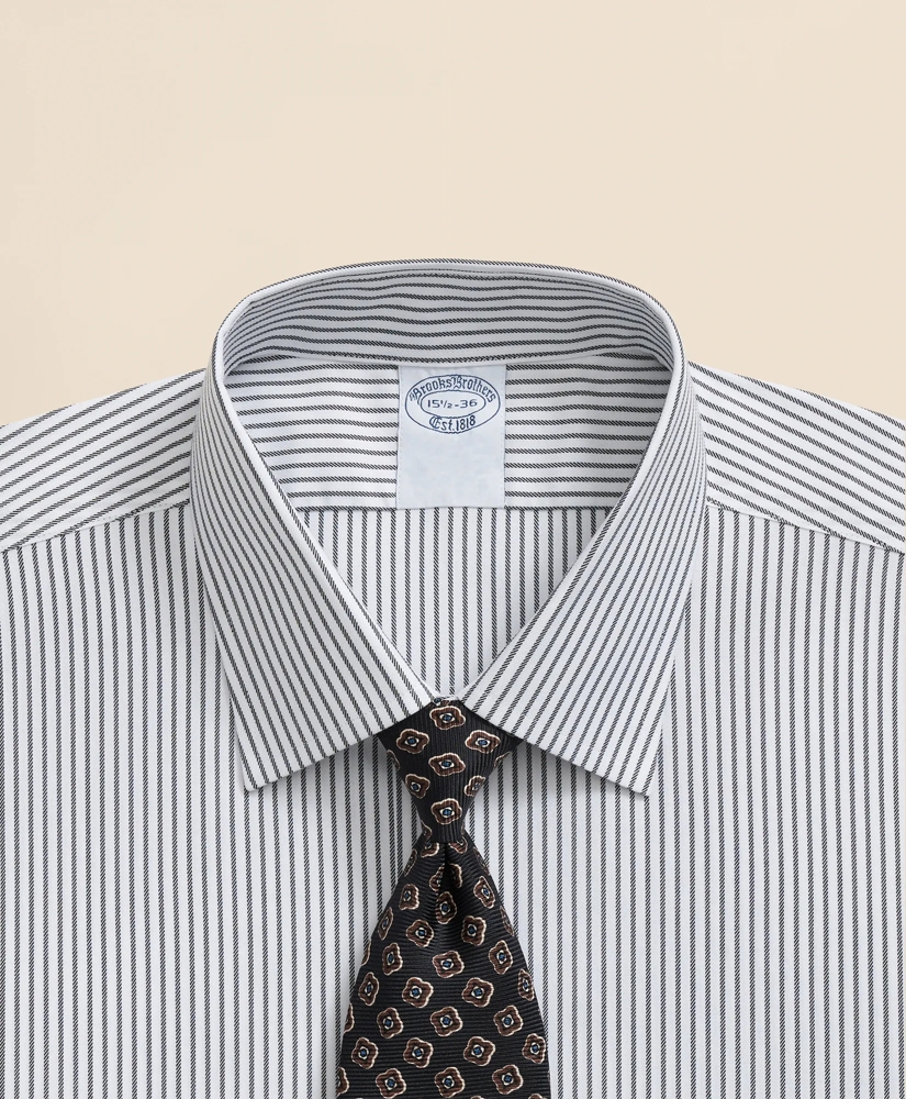 Brooks Brothers Explorer Collection Non-Iron Twill Ainsley Collar Striped, Dress Shirt, image 2