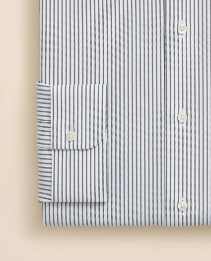 Brooks Brothers Explorer Collection Non-Iron Twill Ainsley Collar Striped, Dress Shirt, image 4
