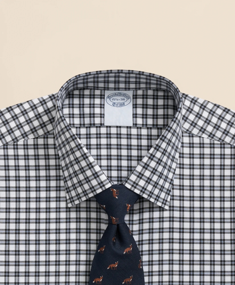 Brooks Brothers Explorer Collection Non-Iron Twill Ainley Collar Check, Dress Shirt, image 2