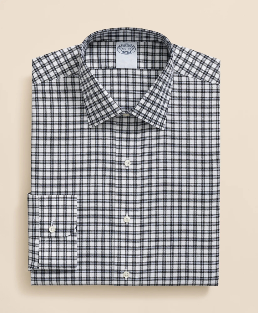 Brooks Brothers Explorer Collection Non-Iron Twill Ainley Collar Check, Dress Shirt, image 3