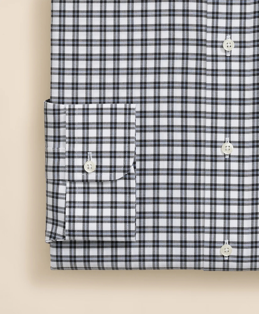 Brooks Brothers Explorer Collection Non-Iron Twill Ainley Collar Check, Dress Shirt, image 4