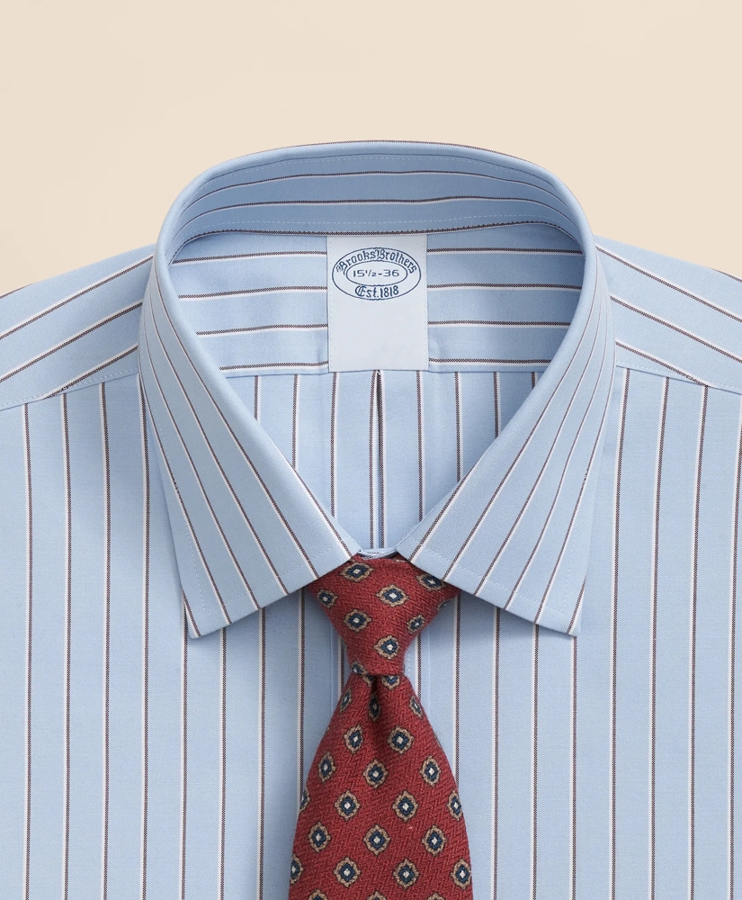 Stretch Supima® Cotton Non-Iron Pinpoint Oxford Ainsley Collar Dress Shirt, image 2