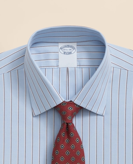 Stretch Supima® Cotton Non-Iron Pinpoint Oxford Ainsley Collar Dress Shirt, image 2
