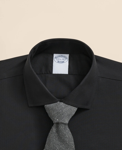 Stretch Supima® Cotton Non-Iron English Spread Collar, Herringbone Dress Shirt, image 2